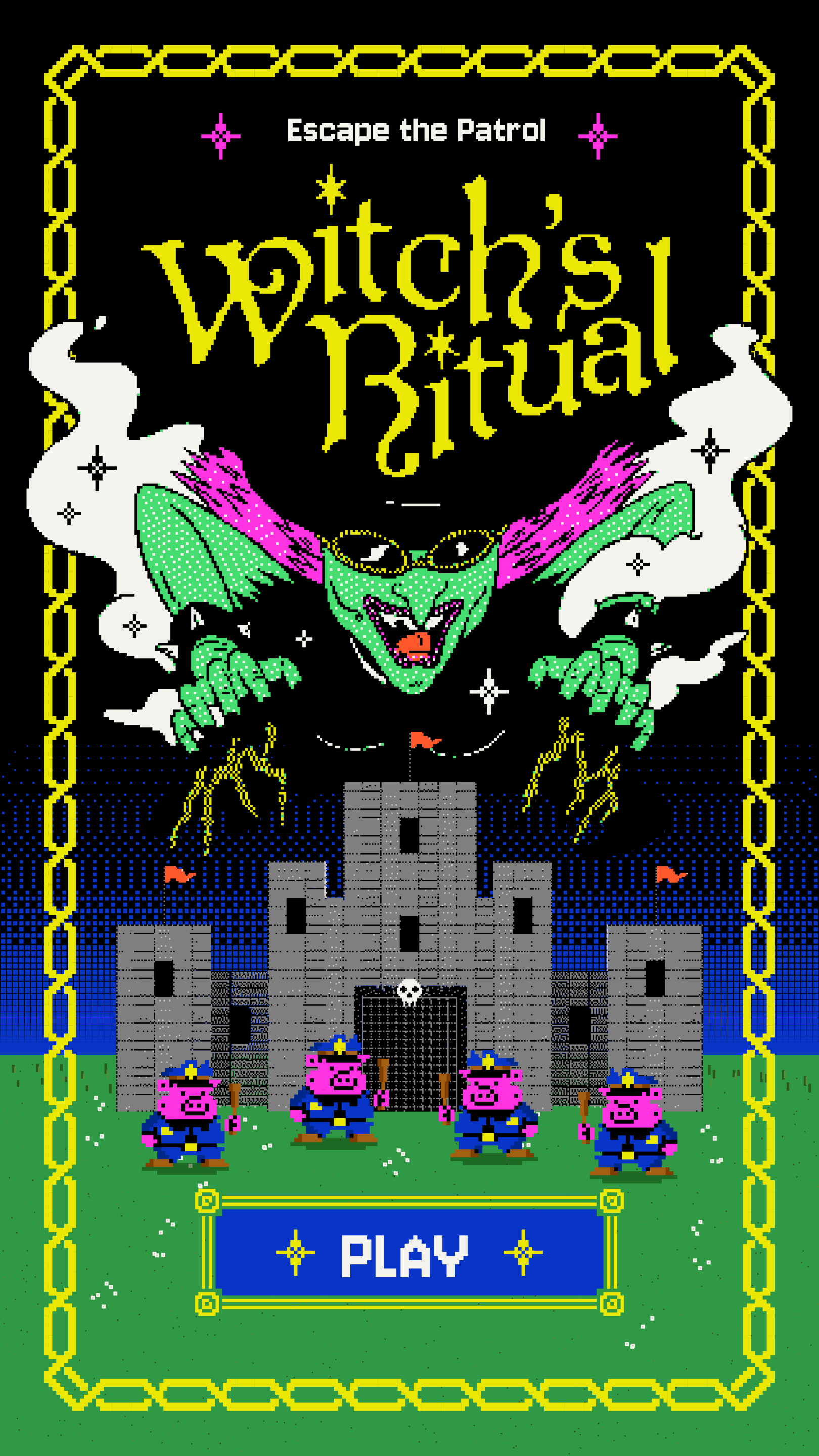 Witch's Ritual arcade landing artwork